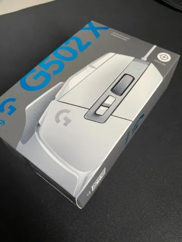 Mouse Gamer Logitech G502X Com Fio Branco