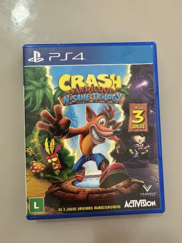 Jogo PS4 CRASH trilogia 3 em 1 - R$250