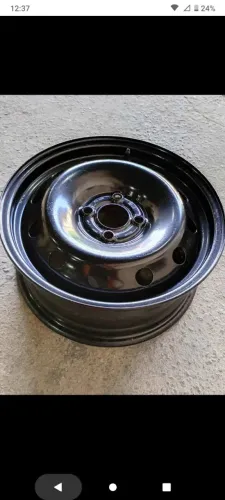 Roda de ferro aro 15 Original Renault<br>  Furação 4/100  <br>