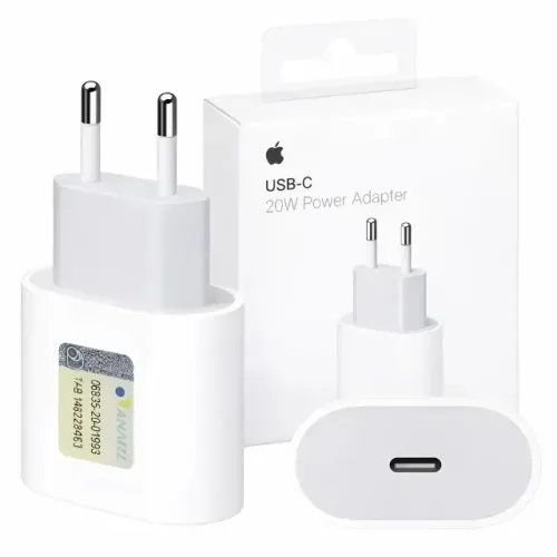 Carregador Fonte iPhone 20w Apple Tipo C Turbo Branco