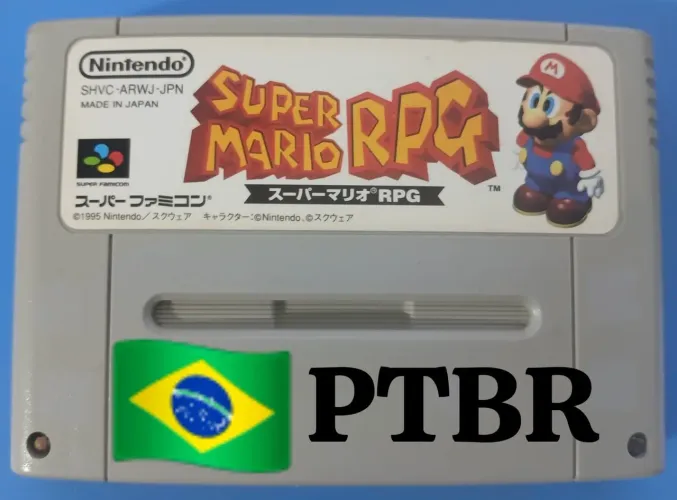Super nintendo Mario Rpg em Português BR.