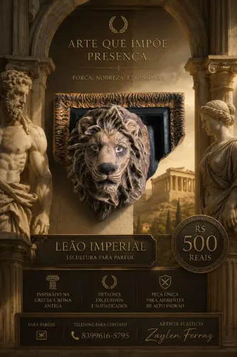 Escultura Leao imperial Romano 