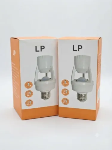 KIT 2 Sensores de Movimentos para lâmpada Soquete E27 c/ sensor de presença - Leia o Anunc