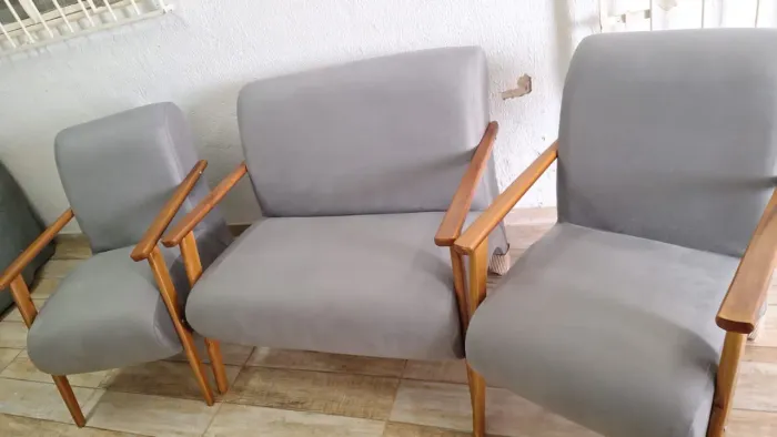 Kit Poltronas Cinza