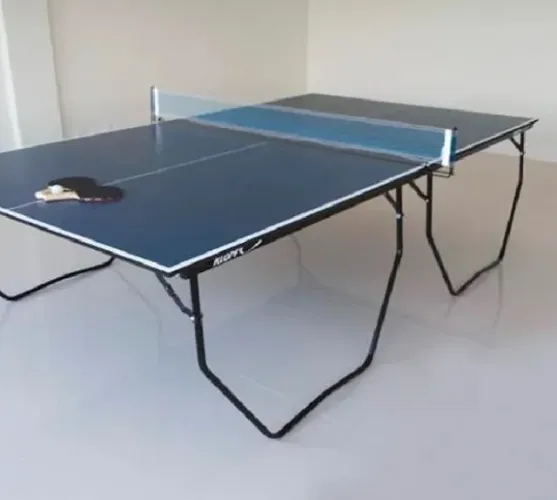 MESA DE PING PONG KLOPF 1009 AZUL - PRATICAMENTE NOVA!