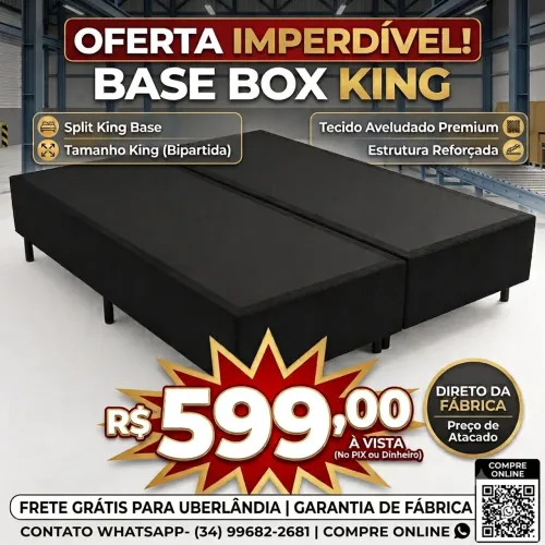 Base Box king direto da fábrica $599,00