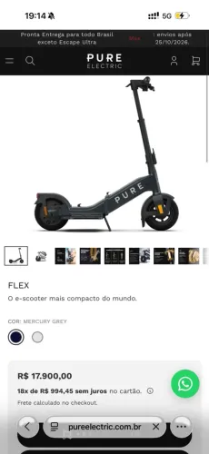 PATINETE PURE ELETRIC FLEX
