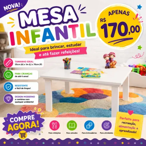 Mesa infantil