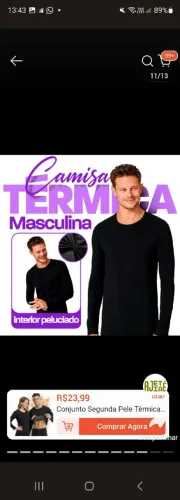 blusa térmica masculina G/ GG