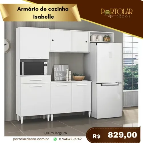 Armário de cozinha Isabelle, a pronta entrega 
