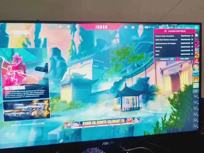 Monitor Asus 25" 165hz "chama Pv pra negociar!!