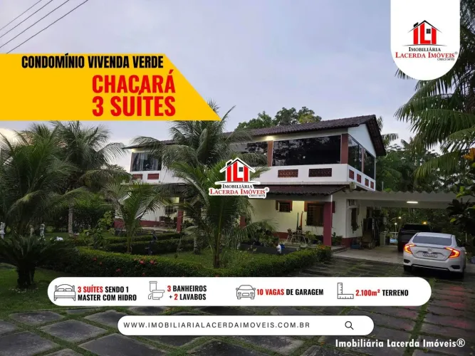 Condomínio Vivenda Verde, Chacara no Tarumã, 2.100m², RAMPA EMBARQUE RIO, PISCINA, NEGOCIE