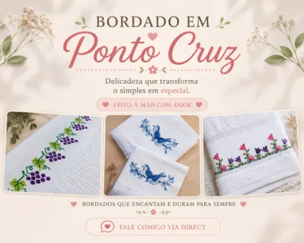 Bordados em Ponto Cruz 