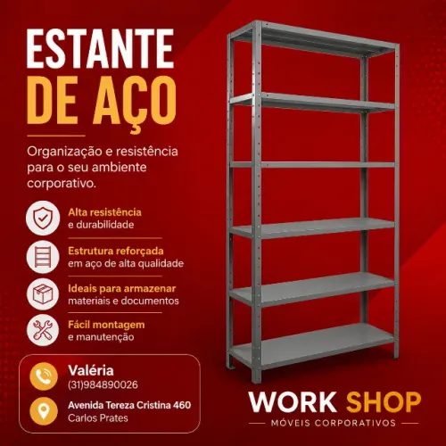ESTANTE DE AÇO