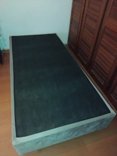 Cama box solteiro padrão sem colchão