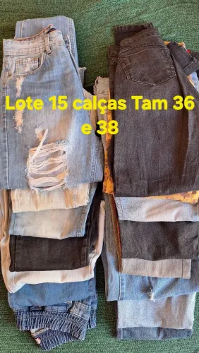 Lote 15 calças jeans Tam 36 e 38