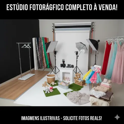 Estúdio Fotografico Completo Profissional-Preço de Ocasião!  (Motivo Mudança)