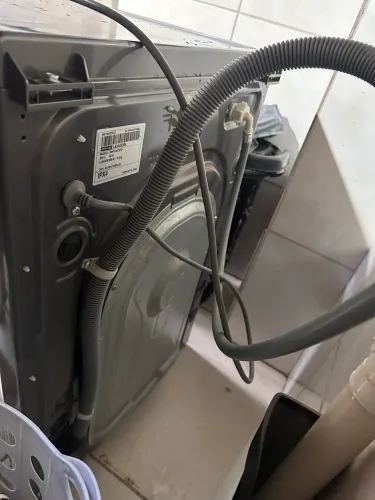 Máquina de lavar roupa, lavar e secar