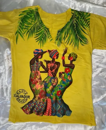 Blusa Africana Amarela