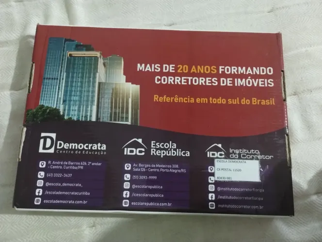 Curso completo corretor de imóveis CREF kit completo lacrado sem uso