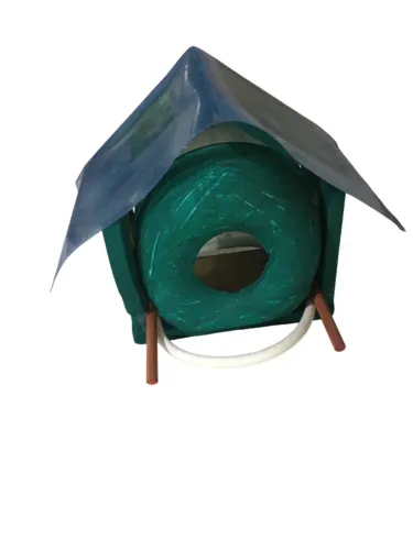 Casinha de Pássaros Artesanal Verde