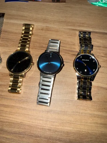 5 Relógios Originais - Movado, Bulova, Hugo Boss, Armani Exchange e Tommy Hilfiger