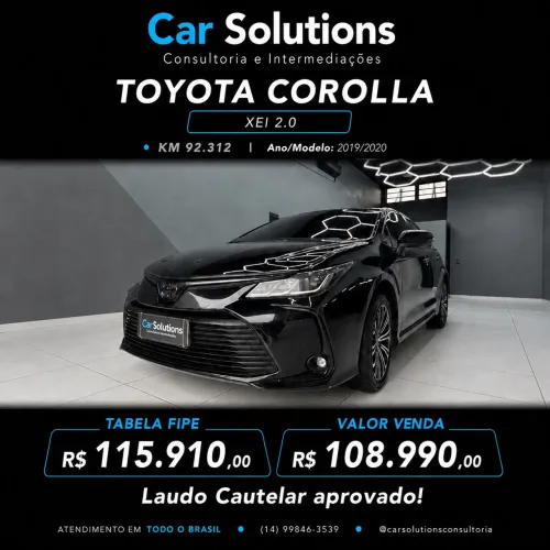 Toyota Corolla XEI 2.0 Flex 16V Aut. 2020
