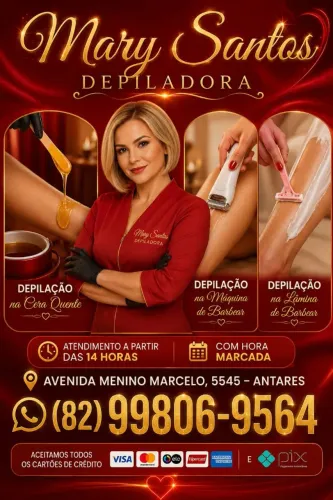 SERVIÇOS COM DEPILAÇÃO EM GERAL.