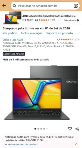 Notebook ASUS Vivobook
