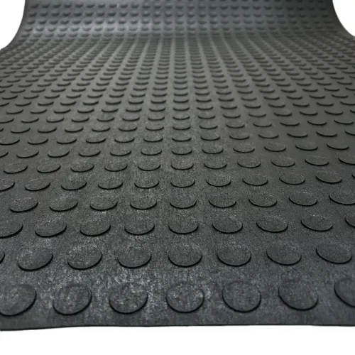 Kit com 8mt2 de Manta Antiderrapante Moeda Piso Pastilhado Preto 80cm larg x 10mts comp