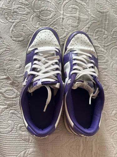 Tênis Nike Dunk Low Court Purple Roxo e Branco Original