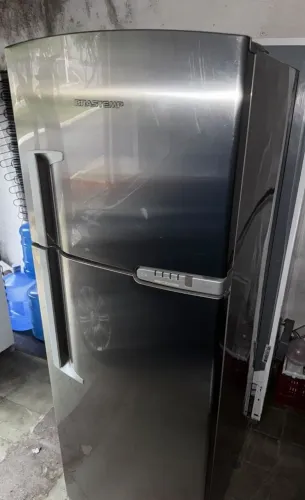 Geladeira inox Brastemp