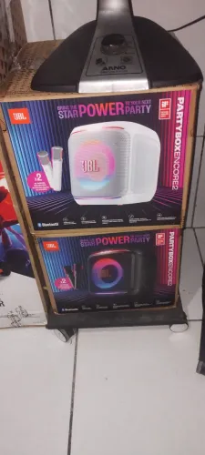 Vendo JBL partybox encore2 com 2 microfones lacrada branca e preta lançamento *90
