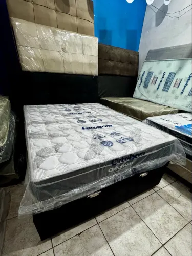 Cama box, colchão, baú, cabeceira. Entrega gratuita e imediata!