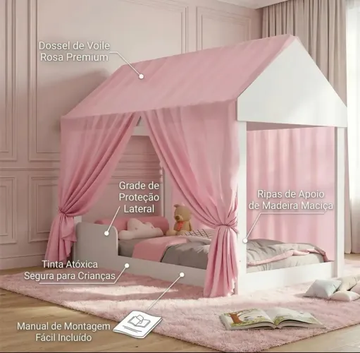 Cama montessoriana casinha