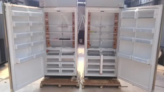 Geladeira + Freezer GE Monogram Embutir 36" Inox - Nunca Usados
