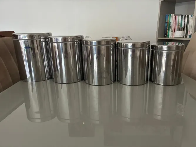 Conjunto de potes Brinox para mantimentos