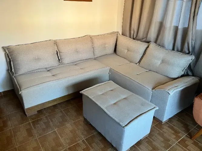 Sofá de quina, completo