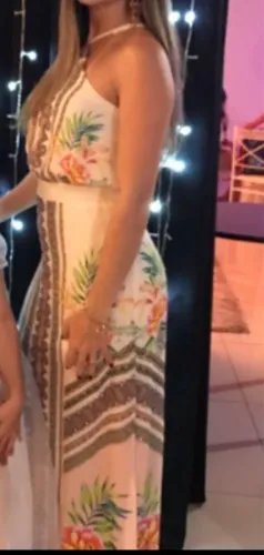 Vestido estampado-frente única