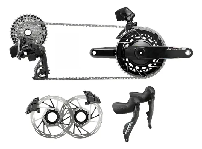 Grupo SRAM Force E1 AXS Com Medidor de Potência Completo Novo