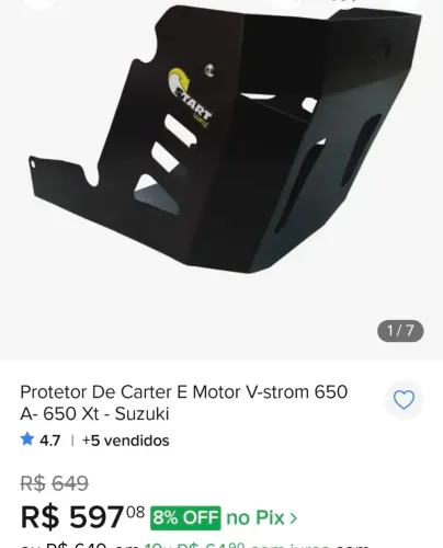 Protetor de carter V strom 650