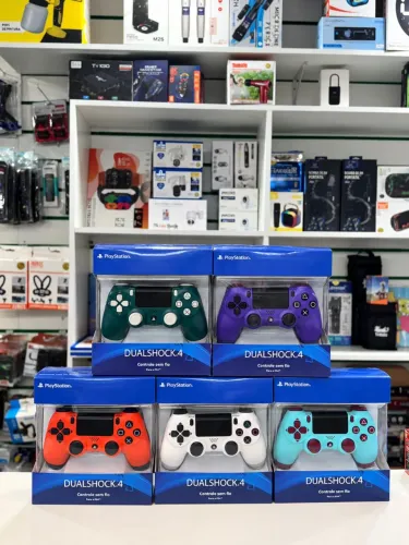 Controles de PS4 DUALSHOCK 4 DIVERSOS MODELOS CORES SÓLIDAS