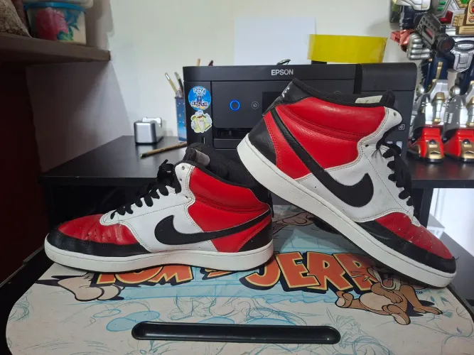 Tênis Nike Court Vision Mid - Estilo Basquete Retrô (42)