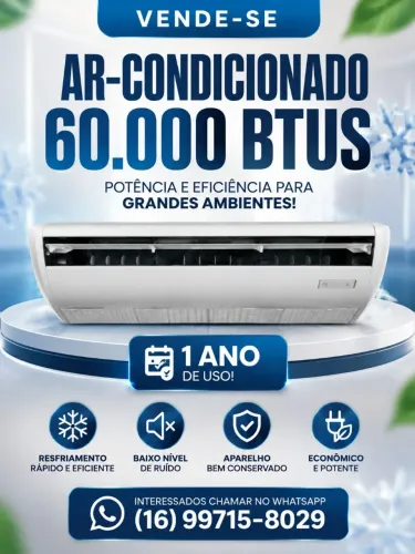Venda de Ar condicionado 60.000 Btus
