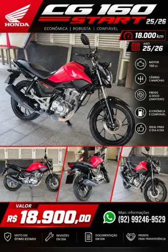MOTO CG 160 STAR 2026 BAIXA KM