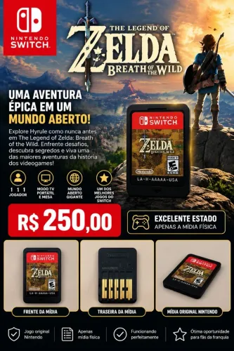 Jogo Nintendo Switch The Legend Of Zelda: Breath Of the Wild