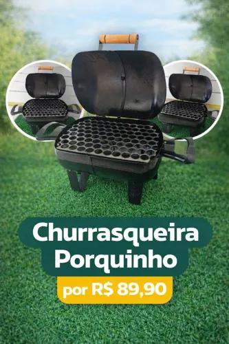 CHURRASQUEIRA PORQUINHO R$89,90