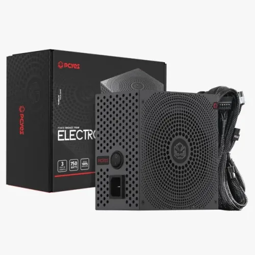 Fonte Gamer 750w 80 Plus Bronze Pcyes Electro V2 Black Vulcan - Elecv2pto750w *ENTREGA GRÁ