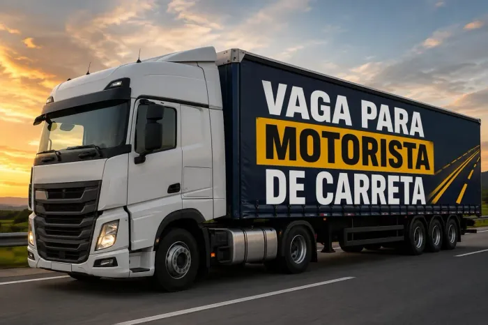VAGA PARA MOTORISTA DE CARRETA COM EXPERIÊNCIA