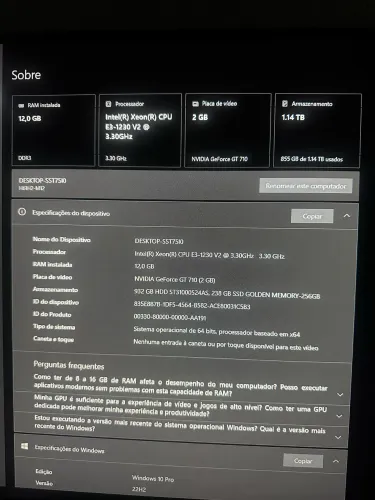 PC com Placa de video 